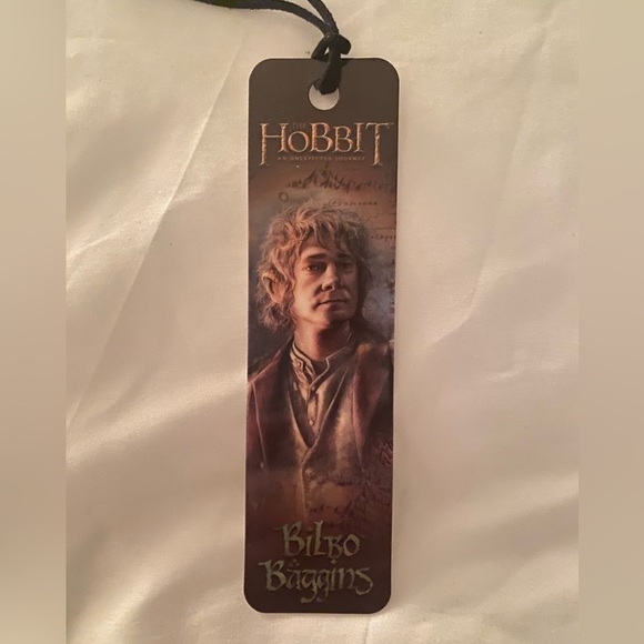 THE HOBBIT Bilbo Baggins Lord of the Rings Bookmark NWT - Picture 2 of 4